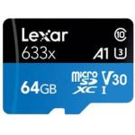 LEXAR MEMORIA MICRO SD 64GB HC633X 64G B LEXAR MICROSDXC 633X W/ADAT. GLOBAL