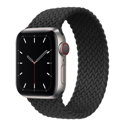 EVA FRUIT AW44LOOPK CINTURINO IN FIBRE DI SILICONE BLACK PER APPLE WATCH 42-44-45MM + SCREEN PROTECTOR