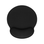 TAPPETINO MOUSE PAD CON POGGIAPOLSO IN SILICONE NERO