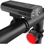 EILIOC 6400 mAh  LUCE A LED PER BICI ANTERIORE E POSTERIORE RICARICABILE USB 2400 LUME