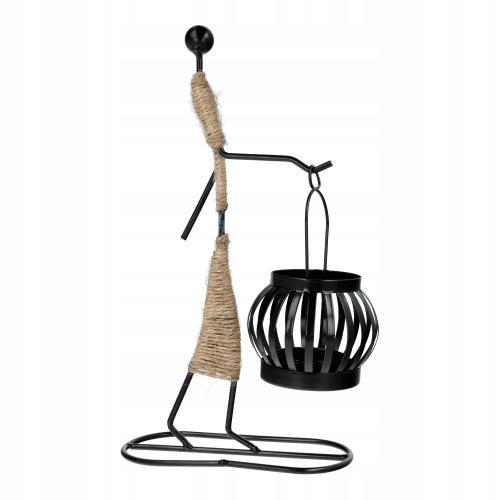  ART DECO IALC-1 PORTA CANDELA DECORATIVO IN METALLO