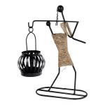 ART DECO IALC-1 PORTA CANDELA DECORATIVO IN METALLO