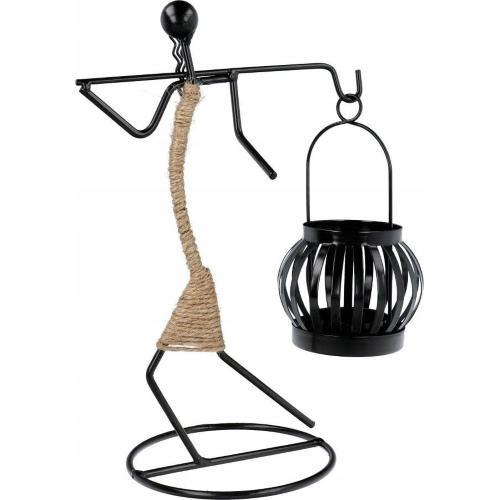 ART DECO IALC-1 PORTA CANDELA DECORATIVO IN METALLO