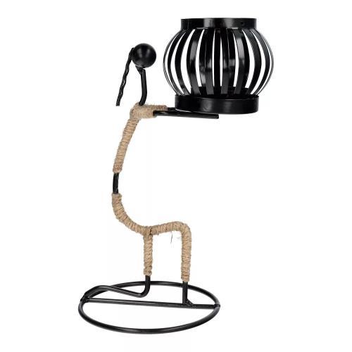 ART DECO IALC-1 PORTA CANDELA DECORATIVO IN METALLO