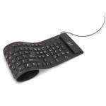 SETTY TASTIERA PIEGHEVOLE IN SILICONE BLACK