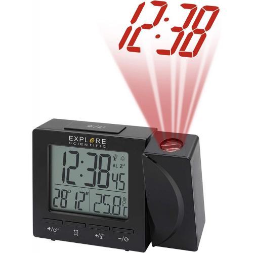 EXPLORE RDP-1001 OROLOGIO SVEGLIA CON TERMOMETRO E PROIEZIONE DELL'ORA 