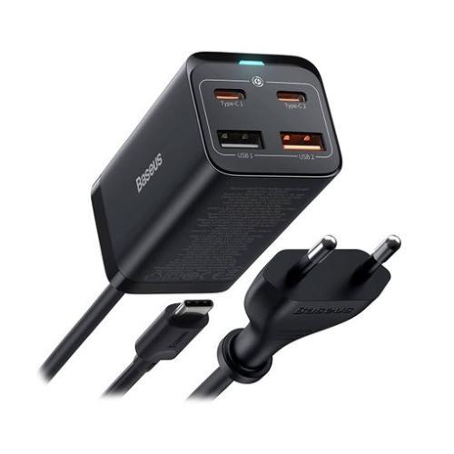 BASEUS GAN3 CARICATORE DA MURO 65W 2X USB +2 USB TYPLE-C