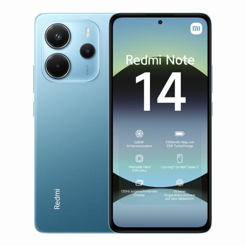 XIAOMI REDMI NOTE 14 8GB 256GB DISPLAY 6,67 108MP+ 8MP+ 2MP@ 20MP 5500 mAh OCEAN BLUE