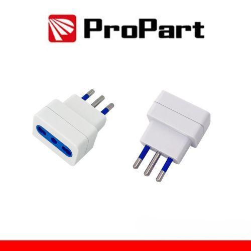 PROPART PEA1112-W ADATTATORE SPINA 10A CON PROTEZIONE DA SOVRACCARICO