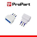PROPART PEA1112-W ADATTATORE SPINA 10A CON PROTEZIONE DA SOVRACCARICO