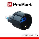 PROPART PES1007-BKP ADATTATORESCHUKO SPINA 16A
