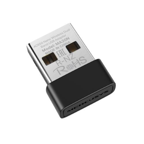 MERCUSYS MS-MA20N ADATTATORE WIRELESS AC650 DUAL BAND USB 2.0
