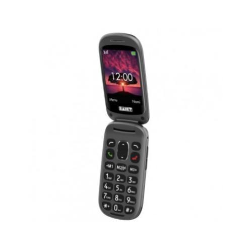 SAIET FOCUS CELLULARE GSM TASTI E CARATTERI GRANDI CON AUDIO AMPLIFICATO BLACK