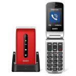 SAIET VANTO CELLULARE PER SENIOR TASTI E CARATTERI GRANDI RED