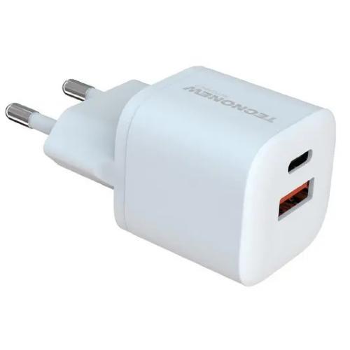 TECNONEW TN-883AC-20W CARICATORE DA PARETE USB TYPE-C + USB 20W