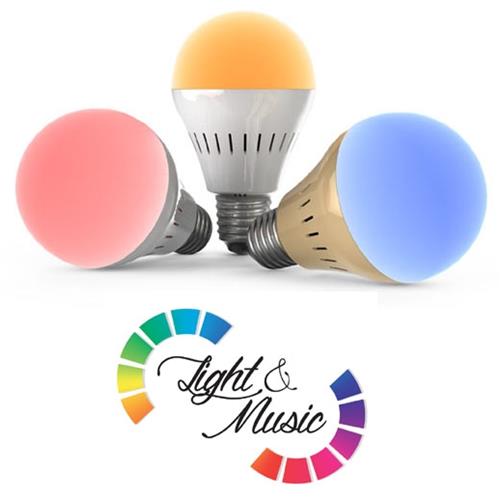 MAJESTIC BT280 LAMPADINA LED E27 5W BLUETOOTH CON APP PER CAMBIO COLORE E RIPRODUZIONE MUSICA