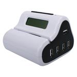 KONIG CMP-USBGAD21 OROLOGIO CON HUB USB E APRI-LETTERE