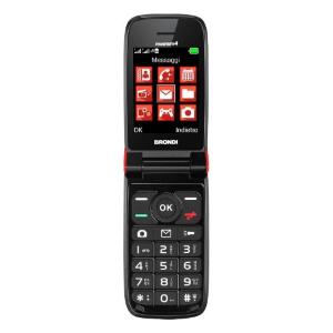 BRONDI MAGNUM 4 DUAL SIM CON FOTOCAMERA MAX DISPLAY CONTROLLO REMOTO ROSSO